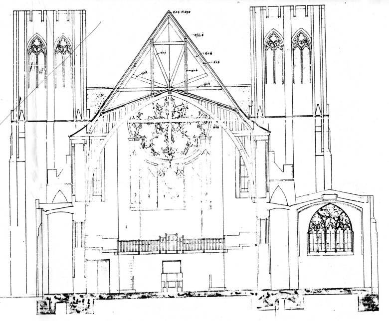 St Barnabas Church Ealing » 04 : Shearman’s original plans in 1914, and ...